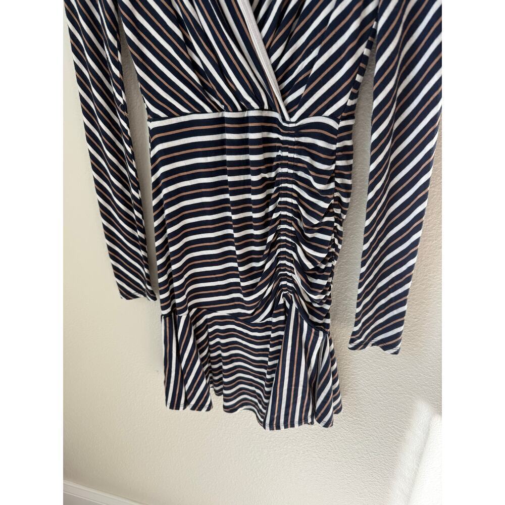 Bailey 44 Striped Twilight Leonora V-Neck Sheath Dress XS - Picture 5 of 8